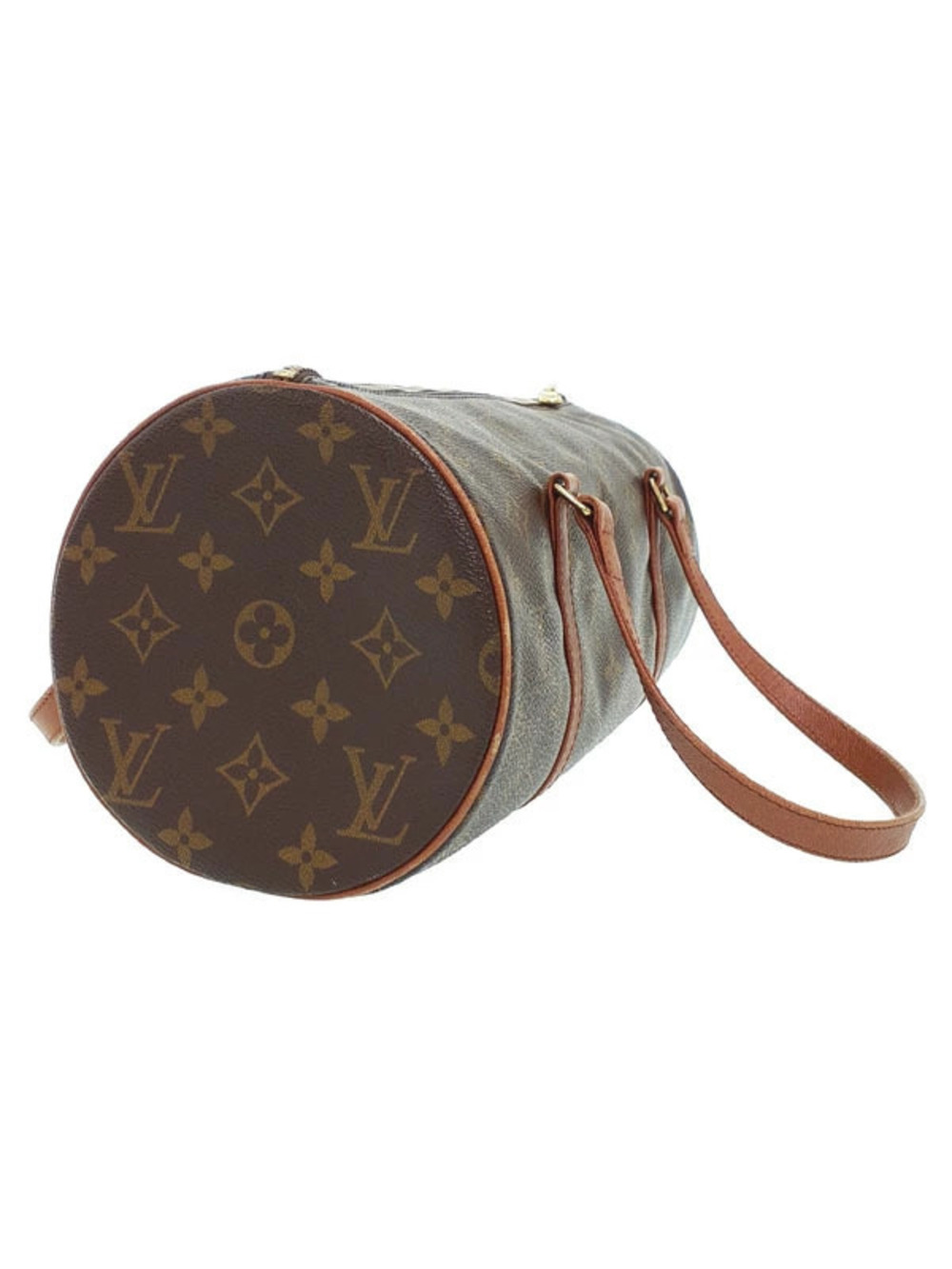 Louis Vuitton Papillon Shoulder Monogram Bag Brown